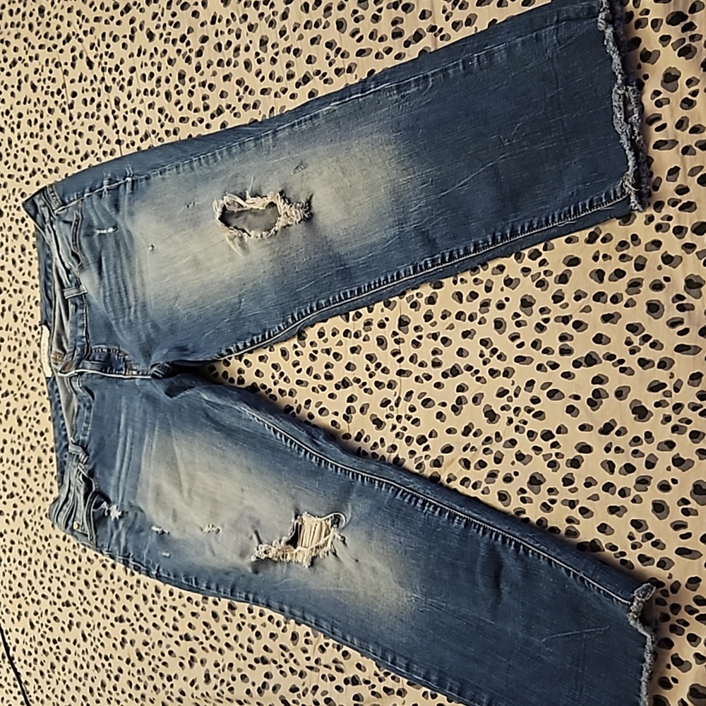 Torrid distressed ripped jeans